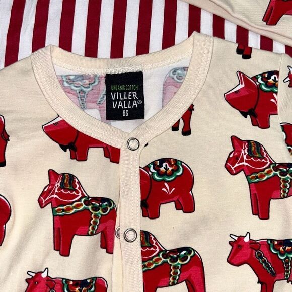 Viller valla organic Cotton romper hat set sz 1/2 - Picture 4 of 5